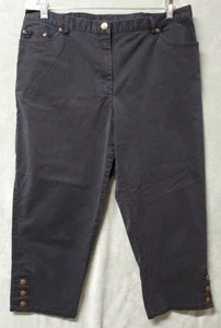 Ruby Rd. Women's Size 14 Black Stretch Capri Pants - Picture 1 of 10