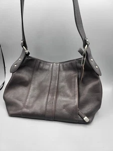 St John’s Bay Soft Genuine Leather Hobo Shoulder Bag Brown - Picture 1 of 9