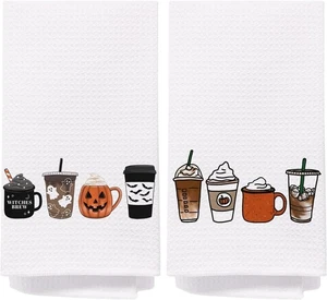 Halloween Witchy Kitchen Towels Set of 2 - Picture 1 of 6