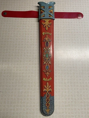 Vintage Marx Tin Litho King Arthur Prince Valiant Scabbard Costume Playset - Image 1 of 4