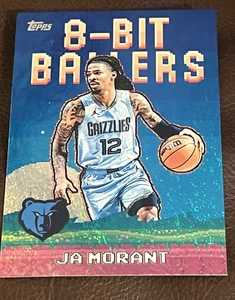 2025 Topps Basketball Ja Morant 8 Bit Ballers Rainbow Foil #8B-12 Grizzlies - Bild 1 von 2