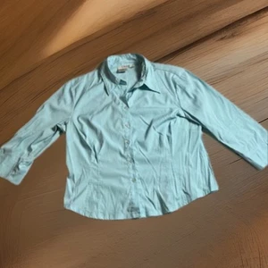 Como light blue button-down shirt. womens Woman Size Large - Picture 1 of 5