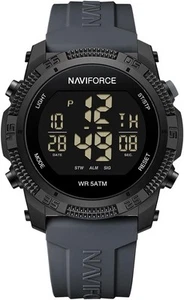 NAVIFORCE Men Sports Waterproof Digital Watches with Stopwatch Alarm gray - Picture 1 of 6