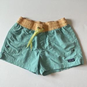 Patagonia Youth Baggies-Type Shorts Size X-Large Green/Orange - Picture 1 of 11