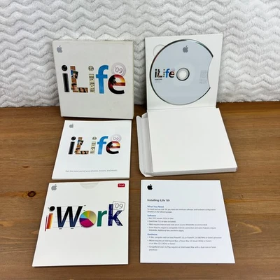 Apple iLife '09 Install DVD iPhoto, Garageband, iMovie, iWeb - iWork Trial Inclu - Image 1 of 4