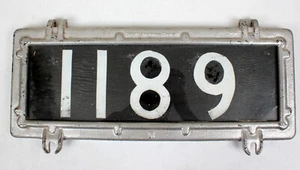 Vtg RARE!!! Pyle National Co. Berkshire 2-6-4 Steam Locomotive 1189 Number Board - Picture 1 of 9