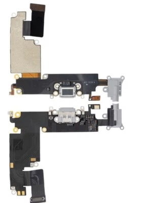 Conector de base de puerto de carga para iPhone 6Plus conector para auriculares cable flexible/blanco Foto 1 de 2