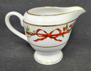 Royal Worcester Holly Ribbons Creamer Perfect Made In England - Picture 1 of 4