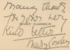 Mary Garden- Signed Vintage Notecard (Opera Singer)
