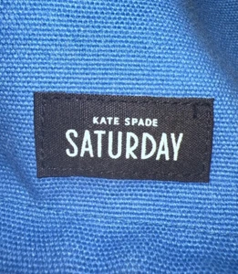 Kate Spade Saturday Heavy Canvas Pillow Cover  20 By 20 Blue/white - Picture 1 of 3