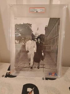 RACHEL ROBINSON SIGNED 8X10 Photo IN FRONT OF US CAPITAL JACKIE PSA DNA SLABBED - Picture 1 of 13