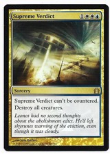 1 x Foil Supreme Verdict Magic The Gathering Return to Ravnica Set Foil