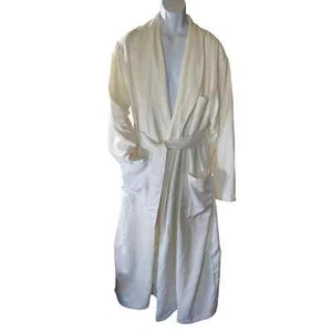 Cypress Hotel Spa White Terry Cloth Lined Robe Size OSFA Pockets Belt Mens - Picture 1 of 6