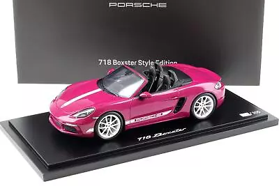 1:18 Spark Porsche 718 Boxster Style Edizione Rubino Star Neo Wap Rivenditore - Immagine 1 di 4