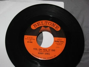 50'S & 60'S 45 Bobby Lewis - Mamie In The Afternoon / Yes, Oh Yes, It Did On Bel - Imagen 1 de 2