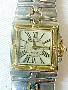 Raymond Weil Parsifal 9790 Swiss Quartz Watch Stainless w/ Gold Bezel For Parts - Picture 1 of 12