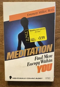NOS Emmett Miller, MD Meditation Find More Energy Within You Cassette 1988 C2 - Imagen 1 de 12