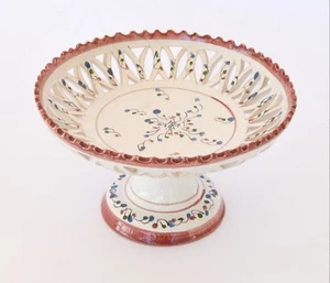 Vintage Keramik Obstschale Handarbeit bemalt griechischer Stil - Bild 1 von 2