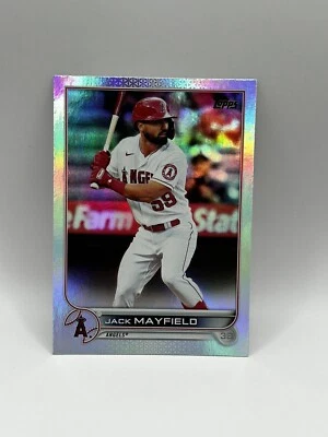 2022 Topps #614 Jack Mayfield Rainbow Foil Los Angeles Angels - Image 1 of 2