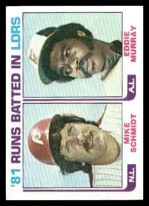 1982 Topps #163 '81 Runs Batted In Leaders (Schmidt/Murray) LL Phillies/Orioles - Picture 1 of 2
