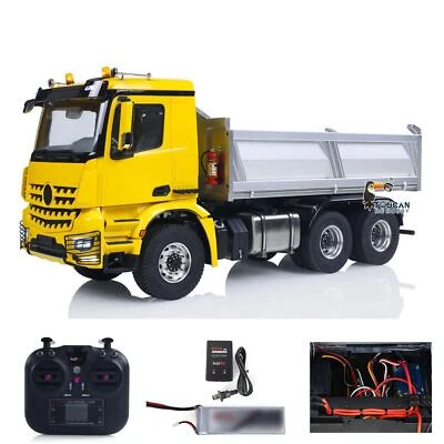 RTR 1/14 Hydraulic RC Tipper 6*6 Metal Chassis 2Speed Car Dumper Truck - Image 1 of 4