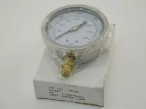 98140023 PSI Calibro, 0-6000PSI, 4", 1/4" NPT Connessione inferiore - NUOVO Eccedenza! - Foto 1 di 5