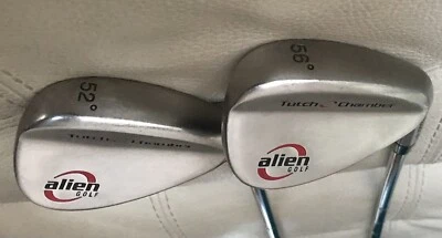 Alien Golf Tutch Chamber 52 & 56 Deg Wedge Set Of 2 Flex Steel Shaft 35.25”  RH - Image 1 of 4