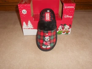 NEW, DISNEY Mickey Mouse Cushioned Slippers House Shoes GIRLS size MEDIUM - Picture 1 of 5