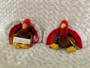 RARE Gobbles TY Beanie Baby Retired Style 4034 - Multiple Errors - Bild 1 von 9