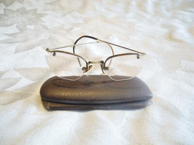 Gafas octogonales vintage Art Deco sin montura gafas antiguas 1/10 12 kgf Foto 1 de 4