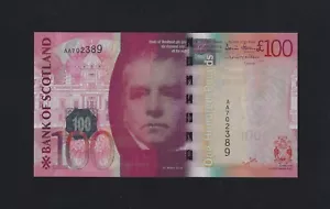 SCOZIA 100 STERLINE 2007 P-128 UNC PRIMO PREFISSO INGHILTERRA IRLANDA UK - Foto 1 di 2