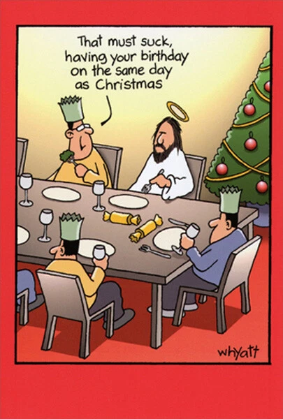 Nobleworks Birthdayuck Funny Merry Christmas Greeting Card 5 X 7 1690