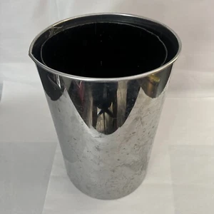 DUK IT Metal Garbage Receptacle With Liner Trash Can Black 15” Plastic USA - Picture 1 of 6