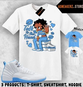 Shirt Match AJ 12 Melo 2025 Sneaker Matching Tee Talk To The Hand Betty T-Shirt - Picture 1 of 4