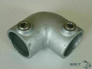 Rohrverbinder Temperguss Bogen 90° Ø 21,3 bis 48,3 mm vollbadverzinkt (T125) - Bild 1 von 1