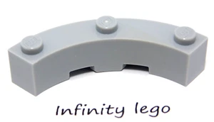 8 LEGO Light Grey Round Brick Corner 4 x 4 Studs on top (48092 72140) 8 Pieces - Bild 1 von 2