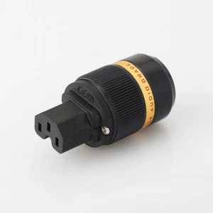 Viborg Pure Copper 15A IEC Power Connector Audio grade Hifi power Plug C13 C15 - Picture 1 of 4