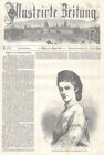 "Prinzessin Sopie Charlotte v.Bayern" Titelblatt d.Ill.Zeitung Holzstich v. 1867