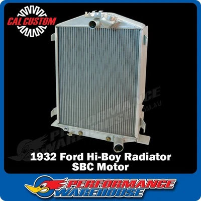 Cal Custom 1932 Ford Hi-Boy Aluminium Radiators Suit SBC Motor, Small Block Chev - Image 1 of 3