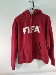 Autentica FELPA CON CAPPUCCIO ROSSA FIFA 2005 UOMO MEDIA - Foto 1 di 4