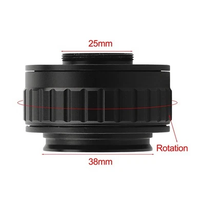 Pour Microscope Monture C Adaptateur Objectif 38mm pour Microscopes Série Stér - Photo 1/4
