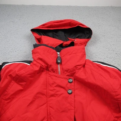 Obermeyer Jacket Womens 10 Red Full Zip Long Sleeve Heavy - Image 1 of 4