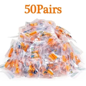 50 Pairs Earplugs for Noise Canceling Ear Plugs for Sleep Work Snoring Sound Can - Picture 1 of 12