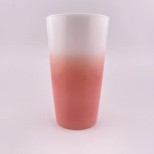 Hazel Atlas Moderntone Platonite Tumblers Glass Ombre Pink Vintage - Picture 1 of 9
