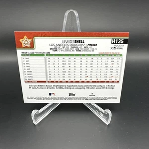 Blake Snell 2025 Topps Holiday Cookie Back Variation H135 - Picture 1 of 2