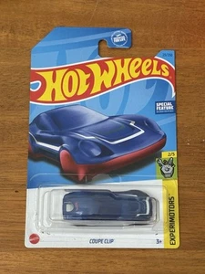 Hot Wheels Error Packaging Wall Runner Coupe Clip Blue Rare - Picture 1 of 1