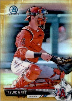 Taylor Ward 2017 Bowman Mini Gold Prospect Chrome Refractor #BCP96 47/50 - Image 1 of 2