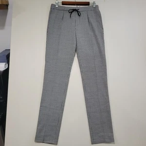 Ralph Lauren Purple Label Tie Pants Womens 4 Houndstooth Black & White $1090 - Picture 1 of 13