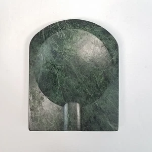 Cenicero pesado vintage de mármol verde pipa reposa cigarros MCM 5,5" x 4,5" x 0,75" - Imagen 1 de 8