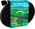 Flat Soaker Hose for Garden Bed,25 50 75Ft 50Ft*2 1/2" Linkable Consistent Drip 
